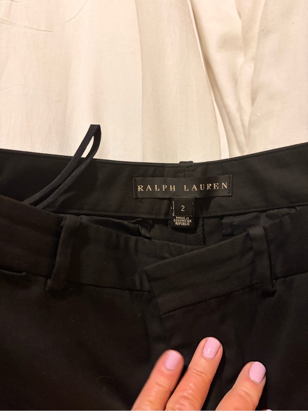 Ralph Lauren Black Tailored Dress Pants